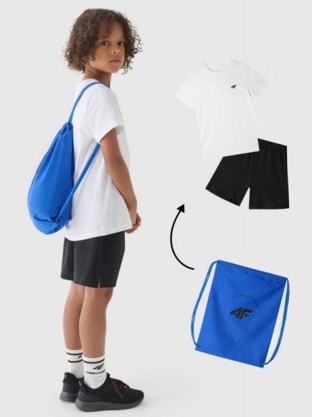 Conjunto M022 (Camiseta + Pantalones cortos + Bolsa) para Chico - Multicolor - 4FJWAW24TAPSM022