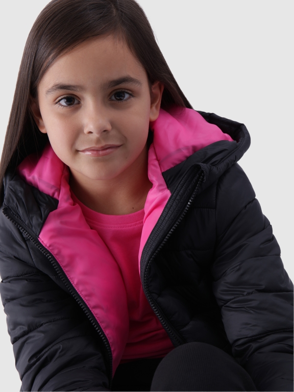 Chaqueta de plumón con relleno sintético para niña - negro 4FJWAW24TDJAF449 negro - 4FJWAW24TDJAF449-20S