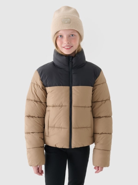 Abrigo con Relleno de Plumas Sintéticos para Chica - Beige - 4FJWAW24TDJAF452