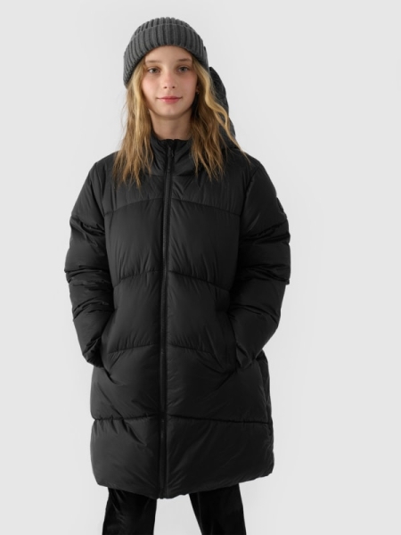 Chaqueta Acolchada con Relleno Sintético para Chica - Negro - 4FJWAW24TDJAF455