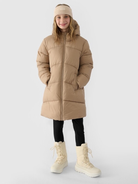 Chaqueta Acolchada con Relleno Sintético para Chica - Beige - 4FJWAW24TDJAF455