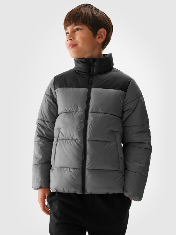 Chaqueta de plumón con relleno sintético para niño - gris 4FJWAW24TDJAM461 gris - 4FJWAW24TDJAM461-25S