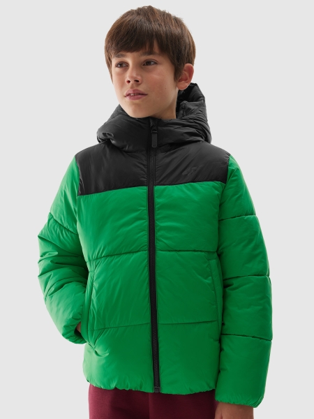 Chaqueta de plumón con relleno sintético para niño - verde 4FJWAW24TDJAM462 Verde - 4FJWAW24TDJAM462-41S