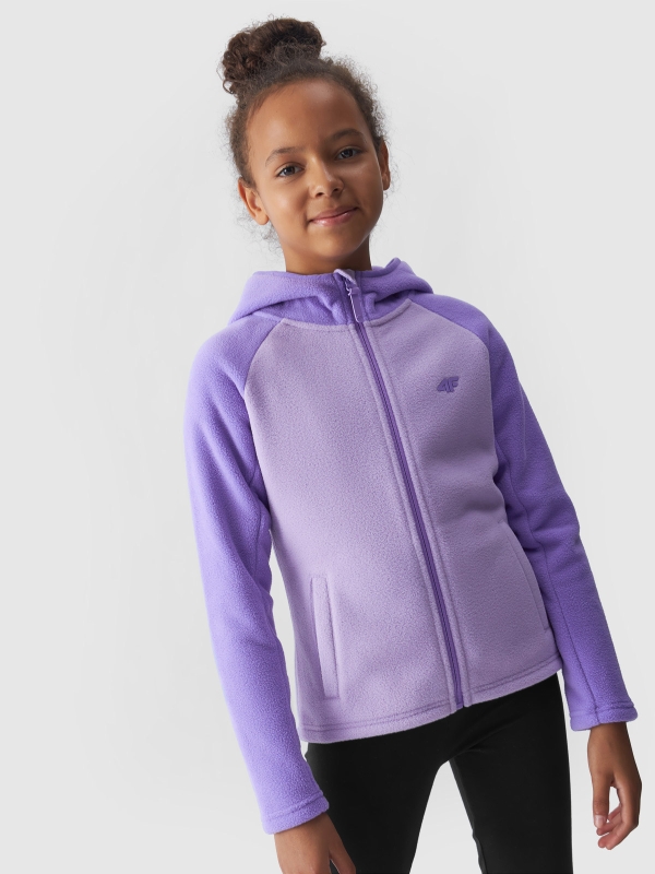 Polar con capucha niña regular - violeta 4FJWAW24TFLEF208 - 4FJWAW24TFLEF208-52S