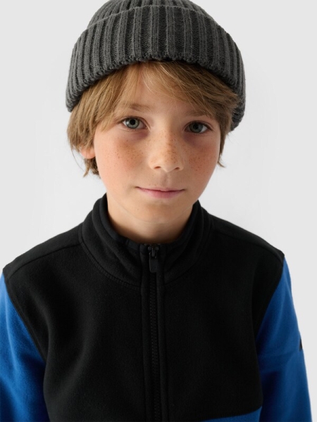 Chaqueta Polar para Chico con Cuello Alto - Azul Marino - 4FJWAW24TFLEM212