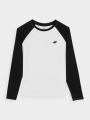 Camiseta de Manga Larga para Chica - Negro - 4FJWAW24TLONF291