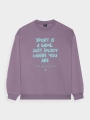 Sudadera de niña sin capucha - violeta 4FJWAW24TSWSF1214 - 4FJWAW24TSWSF1214-51S