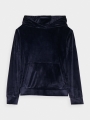 Sweatshirt de Terciopelo para Chica - Azul Marino - 4FJWAW24TSWSF1216                