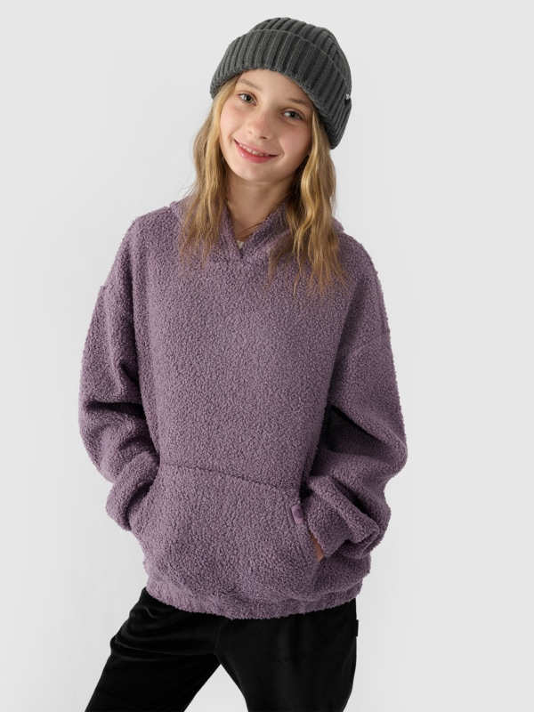 Sweatshirt para Chica - Púrpura - 4FJWAW24TSWSF1219 