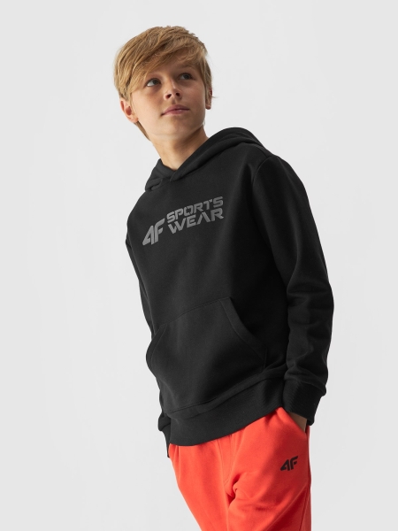 Sudadera con capucha para niño - negro 4FJWAW24TSWSM1223 negro - 4FJWAW24TSWSM1223-20S