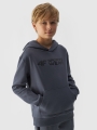 Sudadera con capucha para niño - gris 4FJWAW24TSWSM1223 gris - 4FJWAW24TSWSM1223-22S