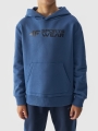 Sudadera con capucha para niño - denim 4FJWAW24TSWSM1223 azul marino - 4FJWAW24TSWSM1223-32S