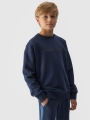 Sudadera de niño sin capucha - azul marino 4FJWAW24TSWSM1224 azul marino - 4FJWAW24TSWSM1224-30S