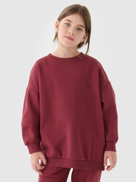 Sweatshirt Unisex para Niños - Rojo - 4FJWAW24TSWSU1432   