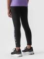 Leggings de punto de niña - negro 4FJWAW24TTIGF172 negro - 4FJWAW24TTIGF172-20S