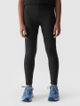 Leggings de punto de niña - negro 4FJWAW24TTIGF172 negro - 4FJWAW24TTIGF172-21S