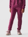 Pantalones de chándal de terciopelo para niña - rosa 4FJWAW24TTROF753 rosa - 4FJWAW24TTROF753-53S