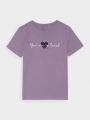 Camiseta niña con estampado - violeta 4FJWAW24TTSHF1545 - 4FJWAW24TTSHF1545-51S