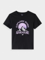 Camiseta niña con estampado - negro 4FJWAW24TTSHF1548 negro - 4FJWAW24TTSHF1548-20S