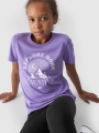 Camiseta niña con estampado - violeta 4FJWAW24TTSHF1548 - 4FJWAW24TTSHF1548-51S