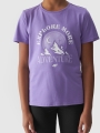 Camiseta niña con estampado - violeta 4FJWAW24TTSHF1548 - 4FJWAW24TTSHF1548-51S