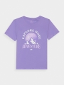 Camiseta niña con estampado - violeta 4FJWAW24TTSHF1548 - 4FJWAW24TTSHF1548-51S