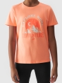 Camiseta niña con estampado - salmón 4FJWAW24TTSHF1548 naranja - 4FJWAW24TTSHF1548-64N