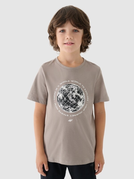 T-shirt para Rapaz - Gris - 4FJWAW24TTSHM1555        