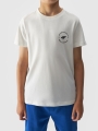 Camiseta lisa normal de chico - blanca 4FJWAW24TTSHM1859 Blanco - 4FJWAW24TTSHM1859-10S