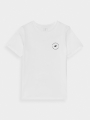 Camiseta lisa normal de chico - blanca 4FJWAW24TTSHM1859 Blanco - 4FJWAW24TTSHM1859-10S
