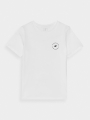 Camiseta lisa normal de chico - blanca 4FJWAW24TTSHM1859 Blanco - 4FJWAW24TTSHM1859-10S