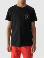 Camiseta lisa regular de chico - negra 4FJWAW24TTSHM1859 negro - 4FJWAW24TTSHM1859-20S