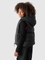 Chaleco Acolchado con Capucha para Chica - Negro - 4FJWAW24TVJAF129