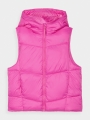 Chaleco Acolchado con Capucha para Chica - Rosa - 4FJWAW24TVJAF129