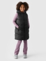 Chaleco Acolchado con Capucha para Chica - Negro - 4FJWAW24TVJAF130
