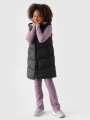 Chaleco Acolchado con Capucha para Chica - Negro - 4FJWAW24TVJAF130