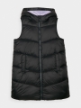 Chaleco Acolchado con Capucha para Chica - Negro - 4FJWAW24TVJAF130