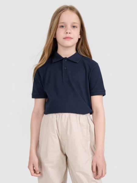Polo para niños - azul marino 4FJWMM00TPTSU513 azul marino