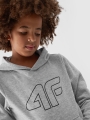 Sudadera con capucha para niño - gris 4FJWMM00TSWSM1292 gris - 4FJWMM00TSWSM1292-27M