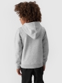 Sudadera con capucha y cremallera para niño - gris claro fresco 4FJWMM00TSWSM1295 gris - 4FJWMM00TSWSM1295-27M