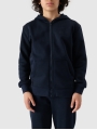 Sudadera con capucha y cremallera de niño - azul marino 4FJWMM00TSWSM1859 azul marino