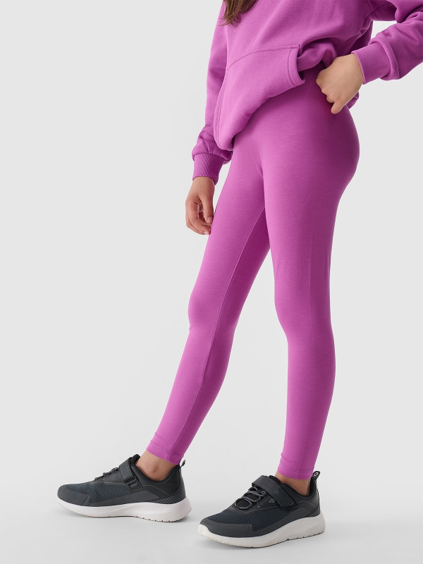 Leggings de punto para niña - violeta 4FJWMM00TTIGF220 violeta