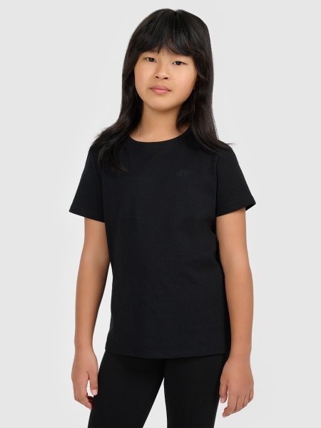 Camiseta Lisa para Chica - Negro - 4FJWMM00TTSHF2332