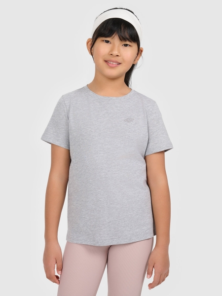 Camiseta Lisa para Chica - Gris - 4FJWMM00TTSHF2332