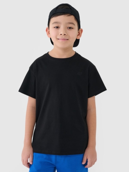 Boys Plain T-shirt - Negro 4FJWMM00TTSHM2330 negro