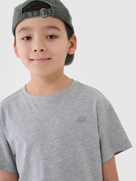Camiseta lisa de chico - Gris 4FJWMM00TTSHM2330 gris