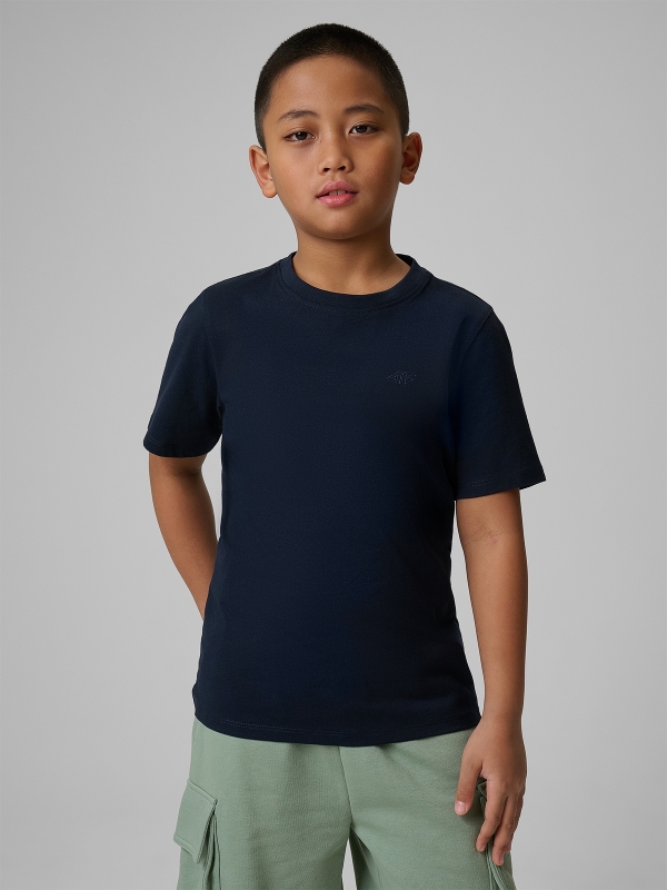 Camiseta Lisa para Chico - Azul Marino - 4FJWMM00TTSHM2330   