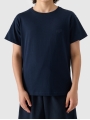 Camiseta lisa de chico - azul marino 4FJWMM00TTSHM2330 azul marino