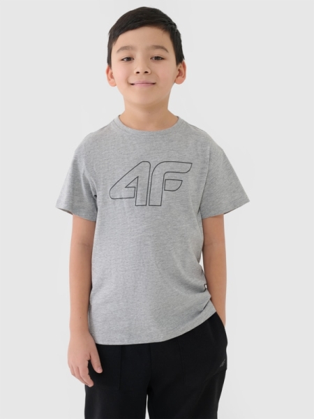 Camiseta estampada niño - gris 4FJWMM00TTSHM2331 gris