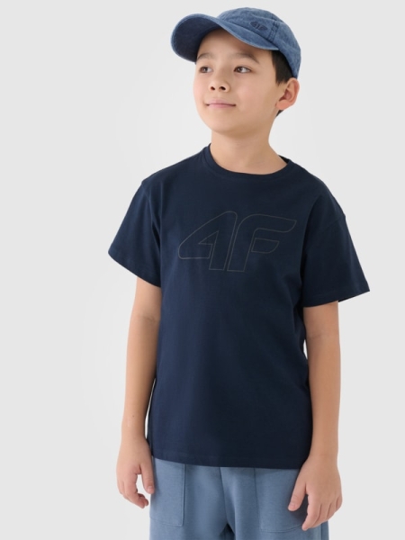 Camiseta estampada niño - azul marino 4FJWMM00TTSHM2331 azul marino
